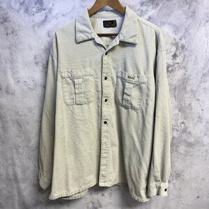 Vintage Gotcha Corduroy Shirt Mens 2XL Button Up Long Sleeve Y2K 25x29.5